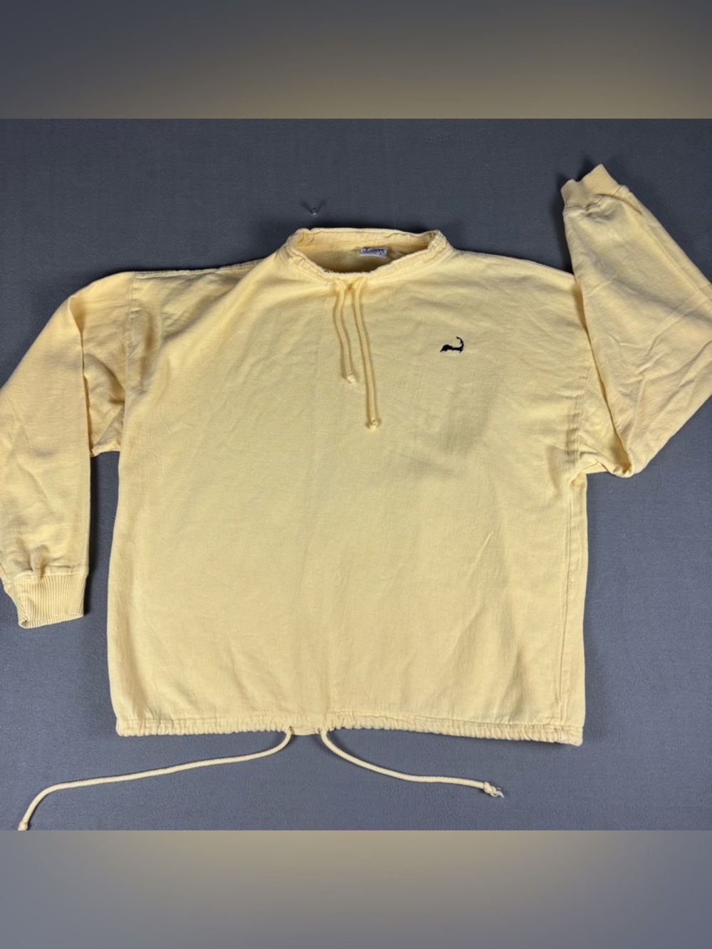 Vintage Women’s Soft As A Grape  Pullover Yellow Cotton Sweatshirt Size 2